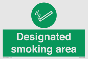 Designated smoking area